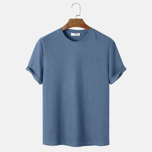 Solid Color Round Neck T-Shirts