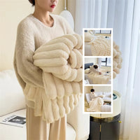Ultra-Soft Bubble Velvet Blanket