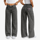 High Waist Straight Loose Casual Jeans