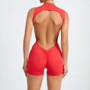 Sleeveless Back Hollow Yoga Jumpsuit Summer