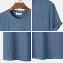 Solid Color Round Neck T-Shirts