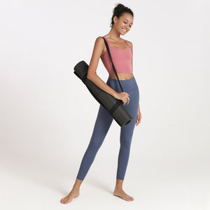 High-Waist Yoga Leggings & Top Set – Moisture-Wicking Activewear