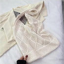 Solid Color Bag Knitted Bags Hollow Woven