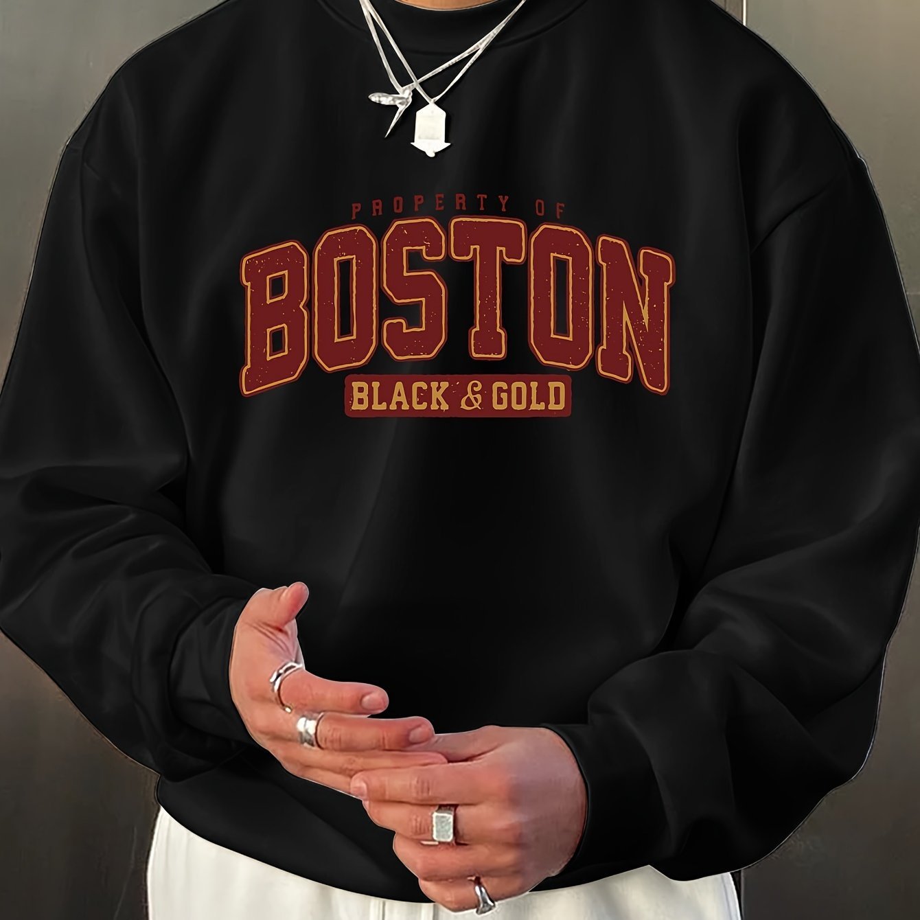 Luxury Men’s Crew Neck Sweatshirt