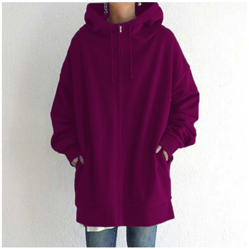 Fuzzy Full-Zip Sport Hoodie