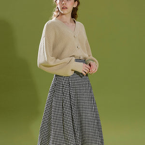 Grass Green Cardigan Sweater