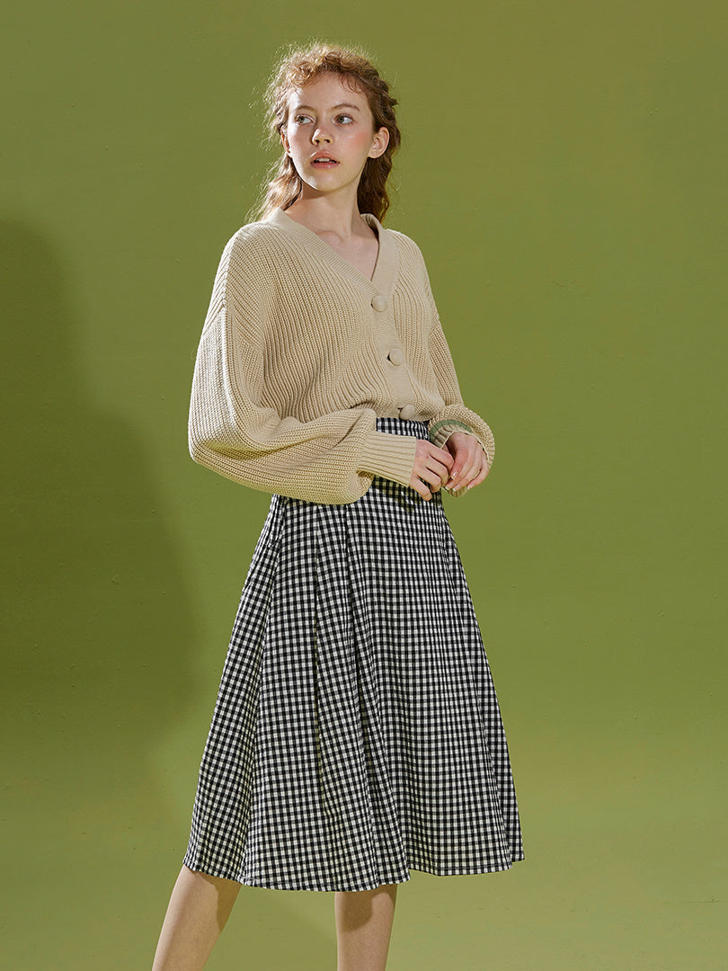 Grass Green Cardigan Sweater