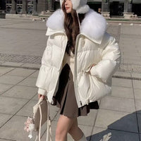 Fur Collar Cotton-padded Jacket