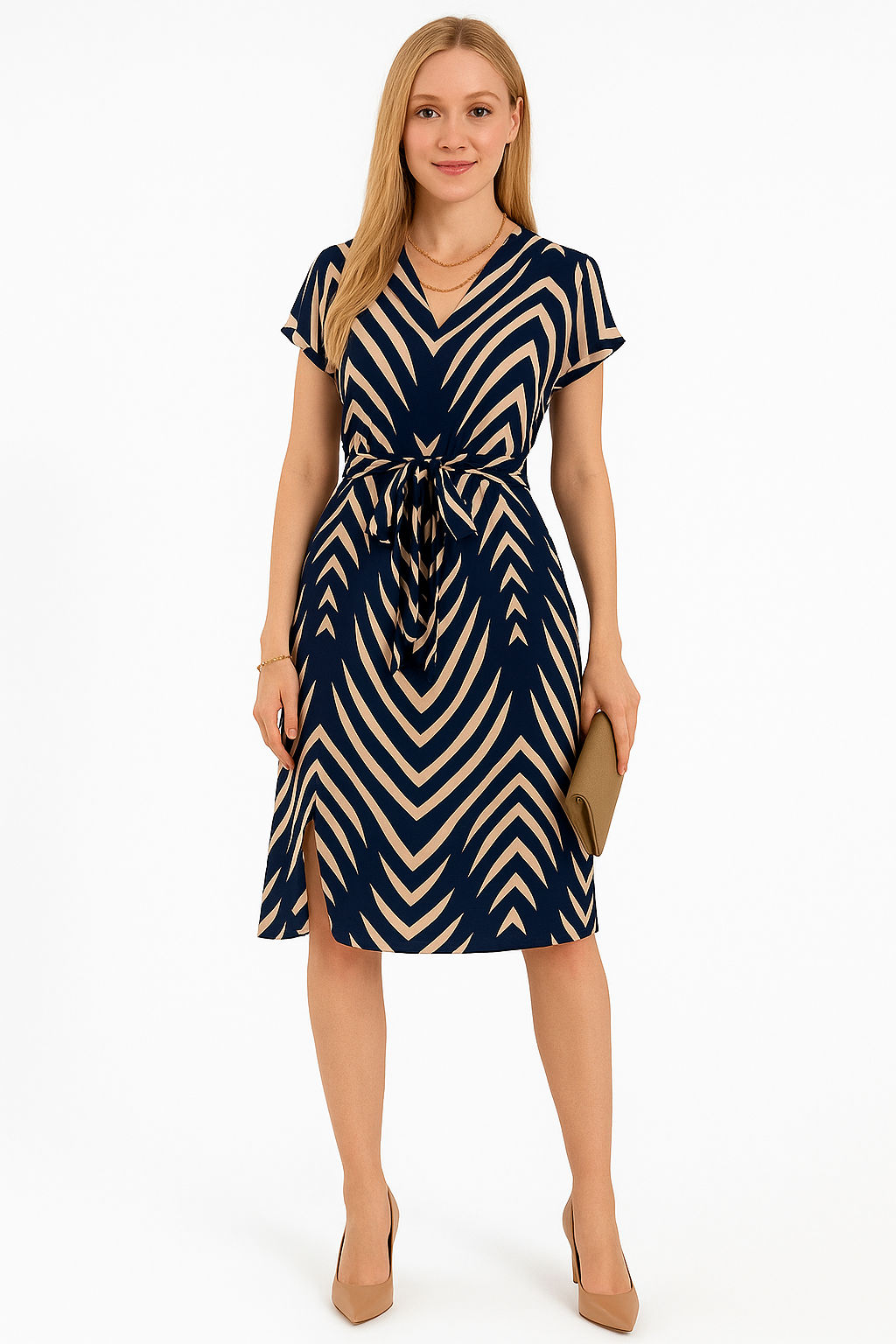 Striped Midi Dress