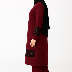 Middle Eastern Abaya Set for Muslim Women – Elegant Dubai Style Suit