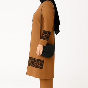 Middle Eastern Abaya Set for Muslim Women – Elegant Dubai Style Suit