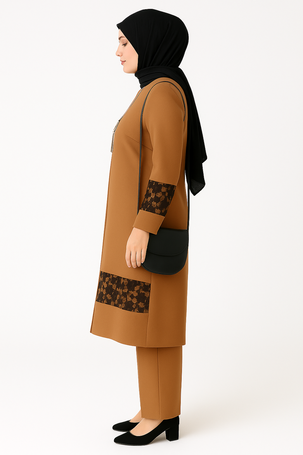 Middle Eastern Abaya Set for Muslim Women – Elegant Dubai Style Suit