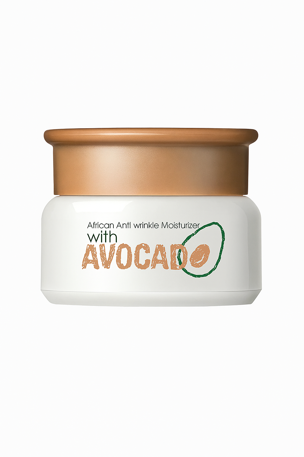 35g jar of avocado cream moisturizer for deep hydration and anti-wrinkle skincare