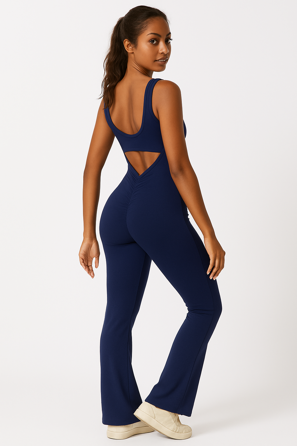 FlareFit Women’s Sleeveless trendy Jumpsuit