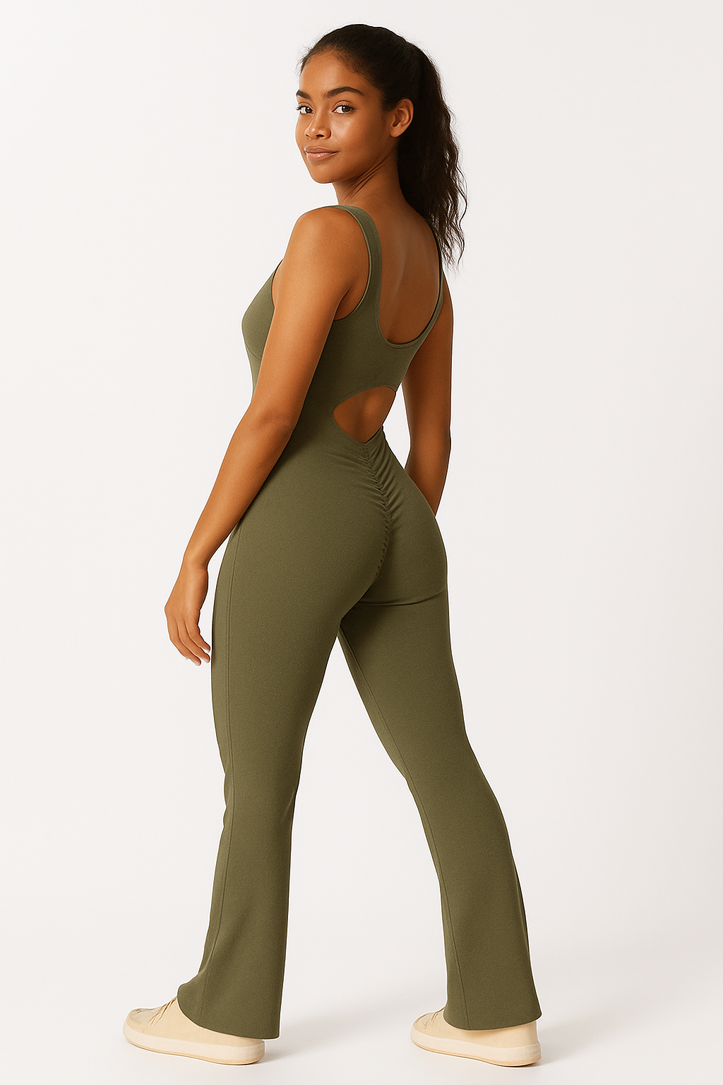 FlareFit Women’s Sleeveless trendy Jumpsuit