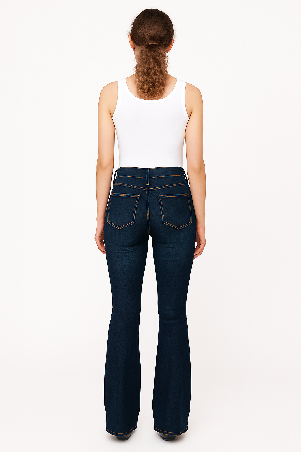 Women’s High Waist Flare Skinny Jeans – Stretch Fit