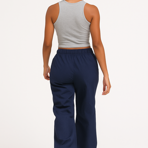 Women’s Vintage Street Cargo Jeans – Trendy High-Waist Utility Pants