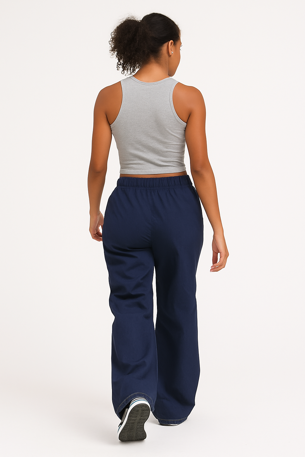 Women’s Vintage Street Cargo Jeans – Trendy High-Waist Utility Pants