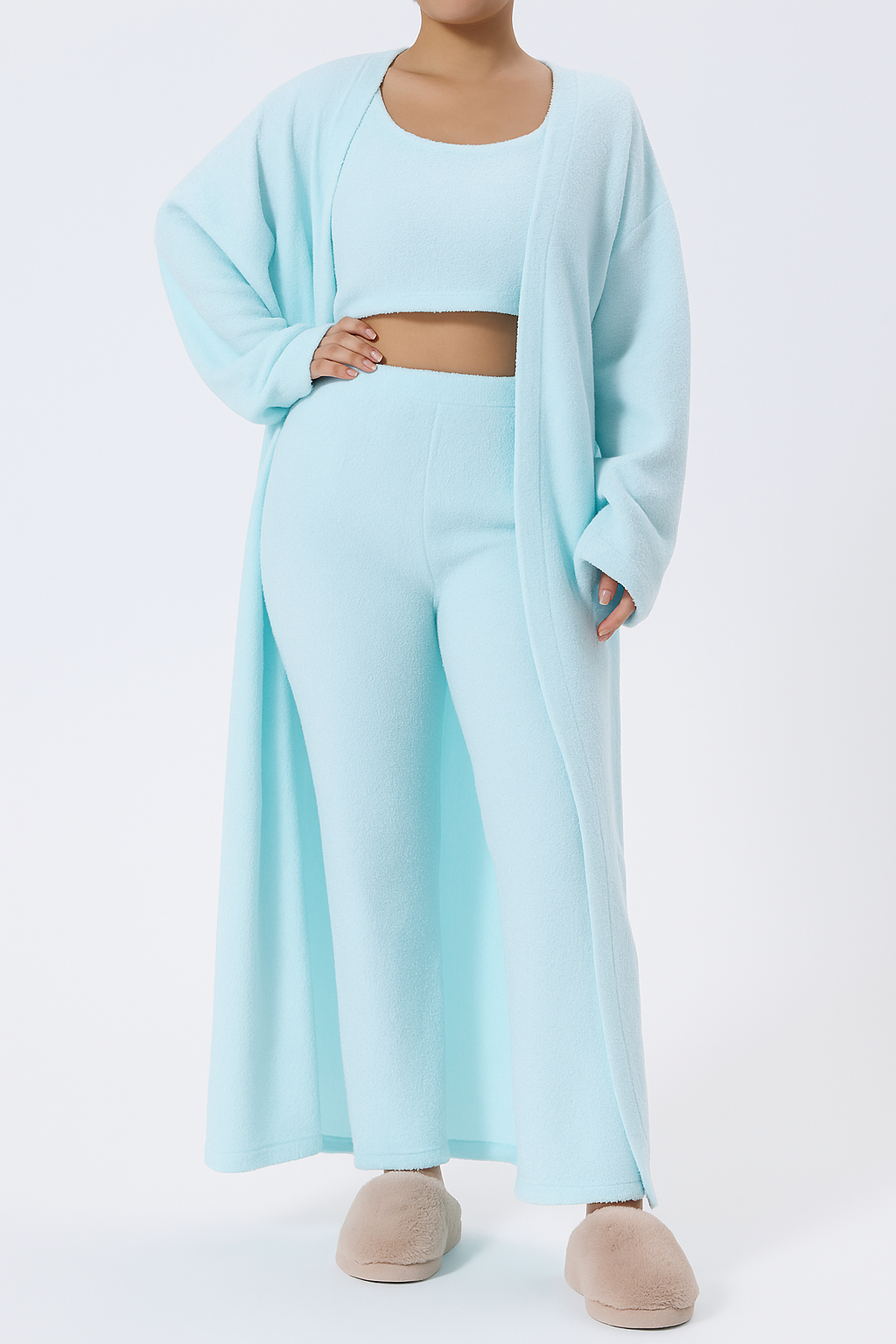 3-Piece Cozy Lounge & Pajama Set – Soft, Stylish, and Relaxed