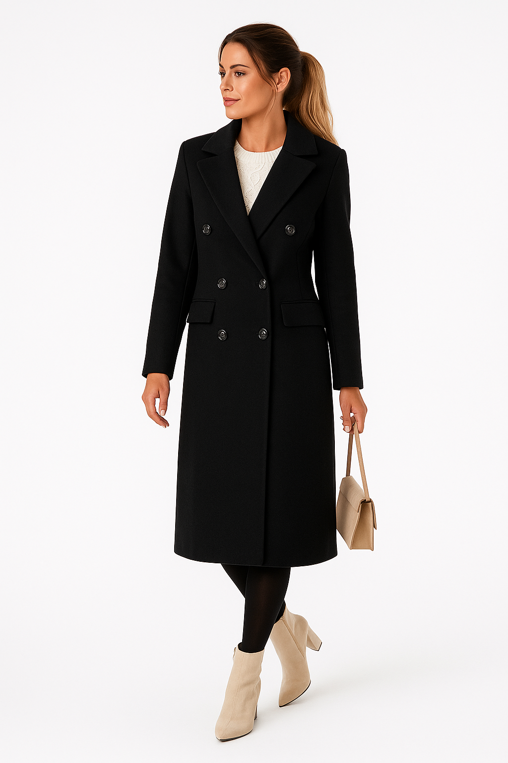 Casual Woolen Coat Women