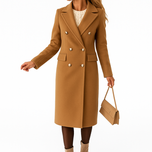 Casual Woolen Coat Women