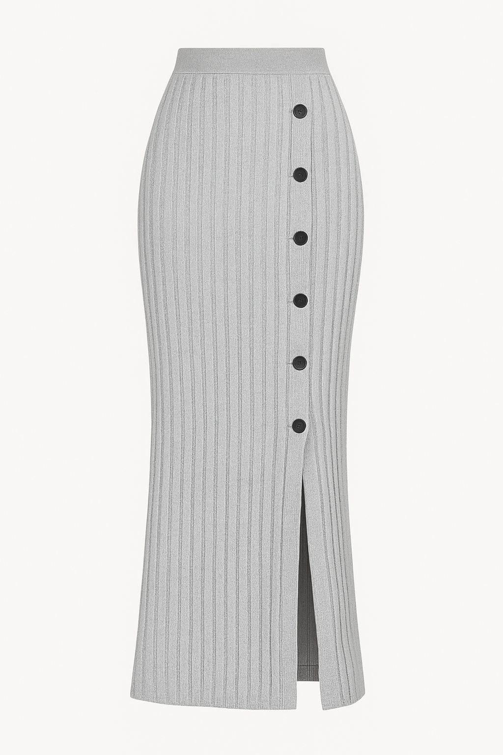 ChicCurve Button-Slit Skirt – Elegant, Flattering & Trendy