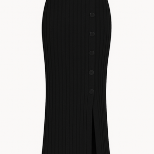 ChicCurve Button-Slit Skirt – Elegant, Flattering & Trendy