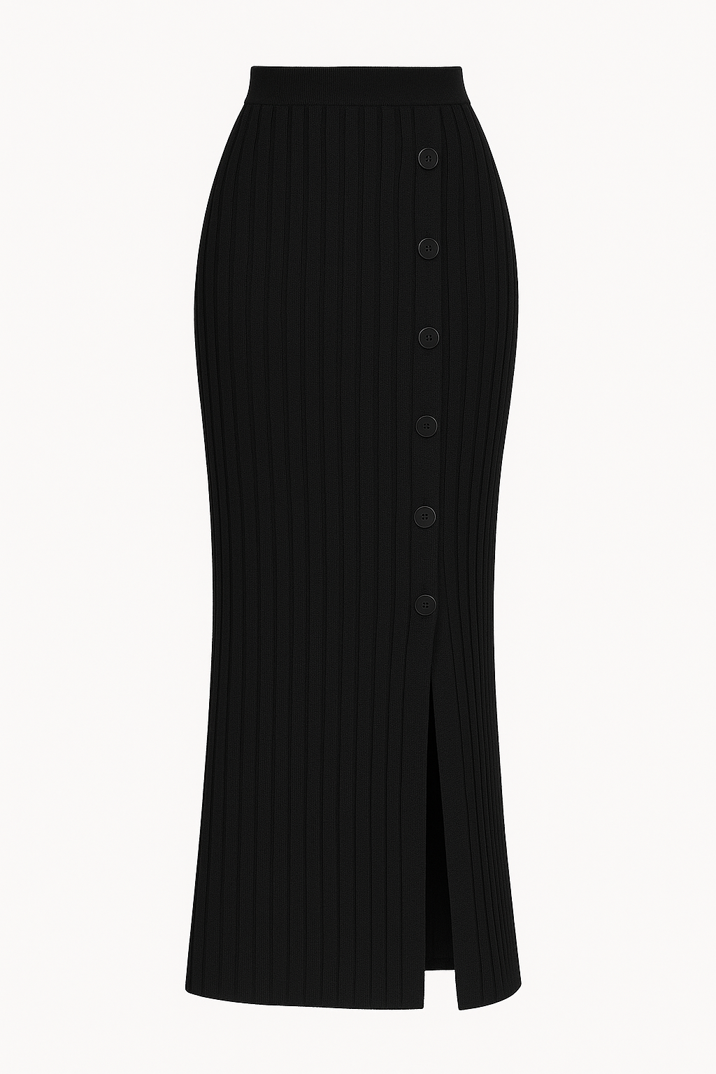 ChicCurve Button-Slit Skirt – Elegant, Flattering & Trendy