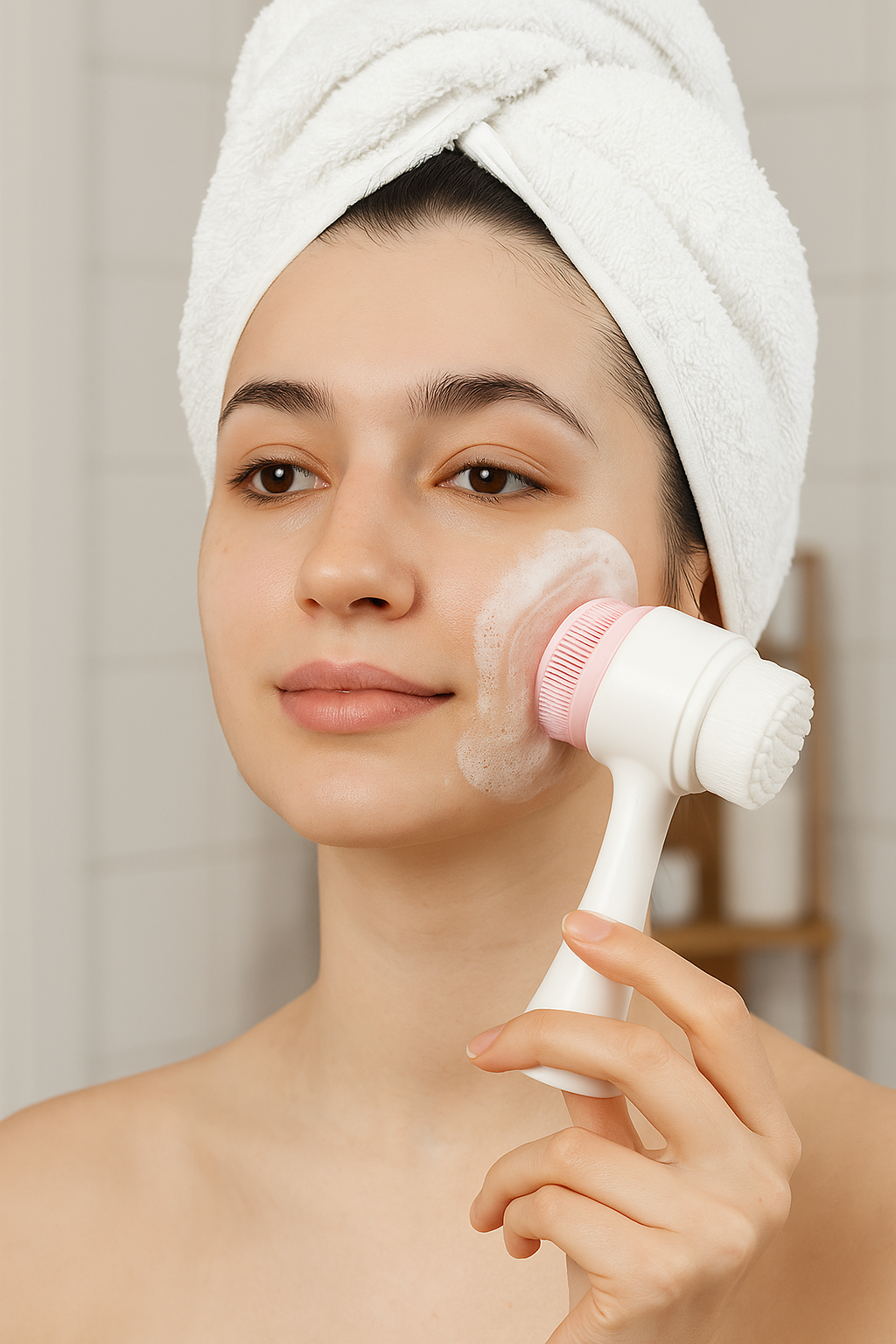 Beauty Glow Facial Cleansing Brush — Deep Clean & Skin Care Tool