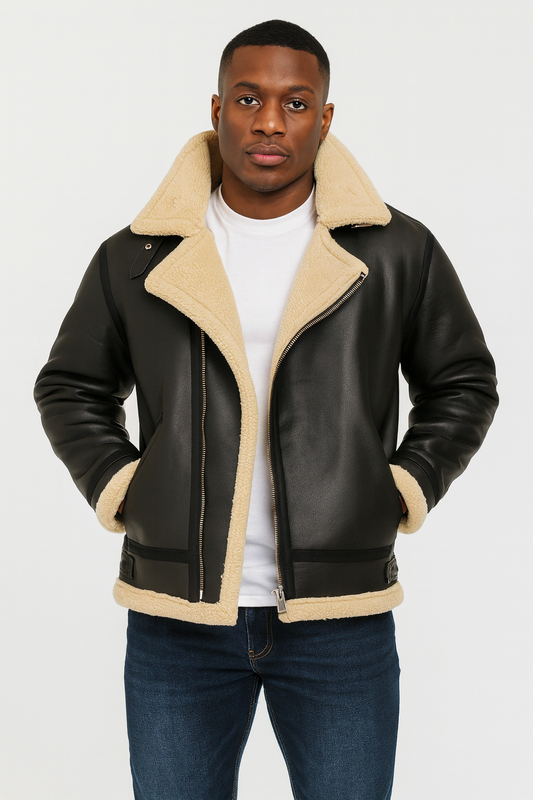 Luxury Sheepskin Leather Coat
