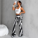 Bell-bottom High Waist Casual Pants