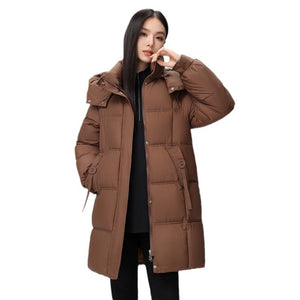 Plus Size Down Cotton-Padded Coat