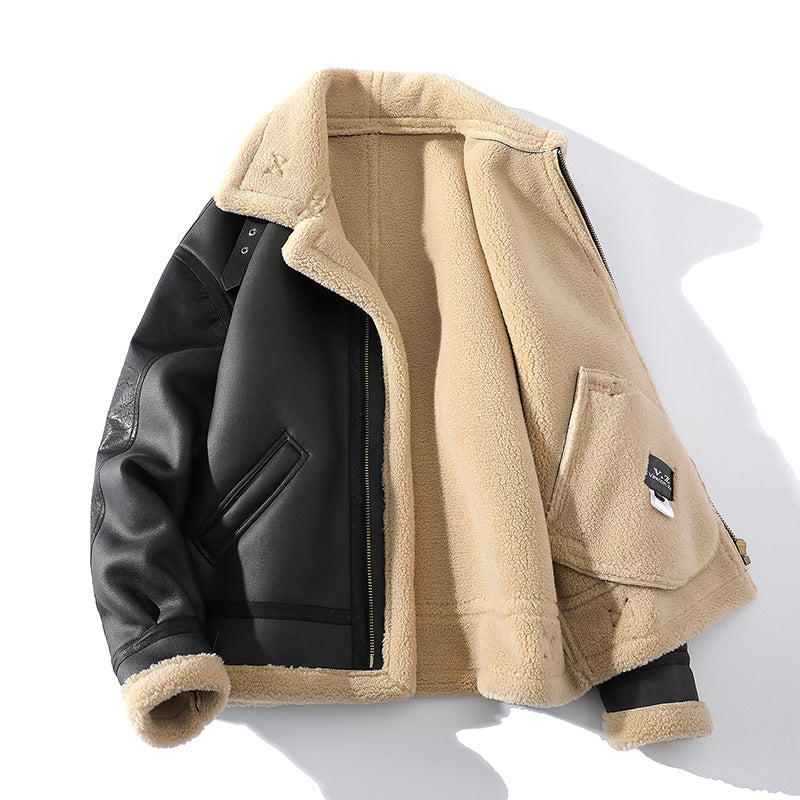 Luxury Sheepskin Leather Coat