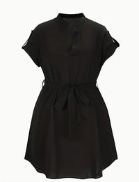 V-neck Short Sleeve Dress