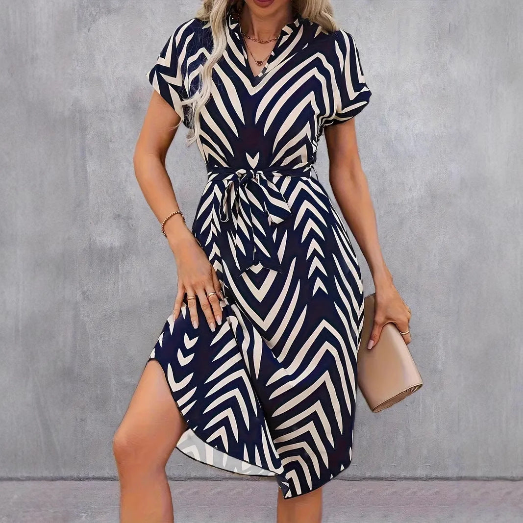 Striped Midi Dress