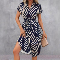 Striped Midi Dress
