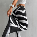 Bell-bottom High Waist Casual Pants