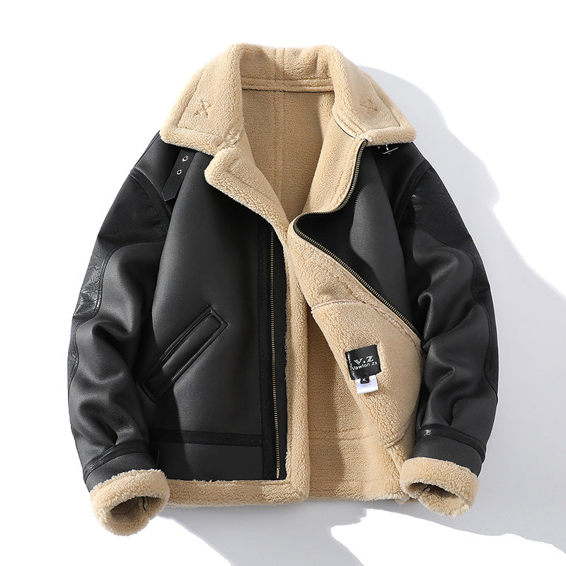 Luxury Sheepskin Leather Coat