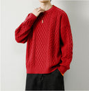 Round Neck Men's Knitted Sweater