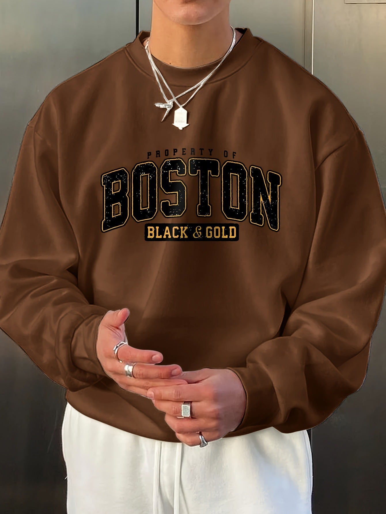 Luxury Men’s Crew Neck Sweatshirt