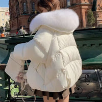 Fur Collar Cotton-padded Jacket