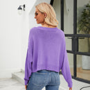 V-neck Hollow Knitted Cardigan Outer Wear Loose Top