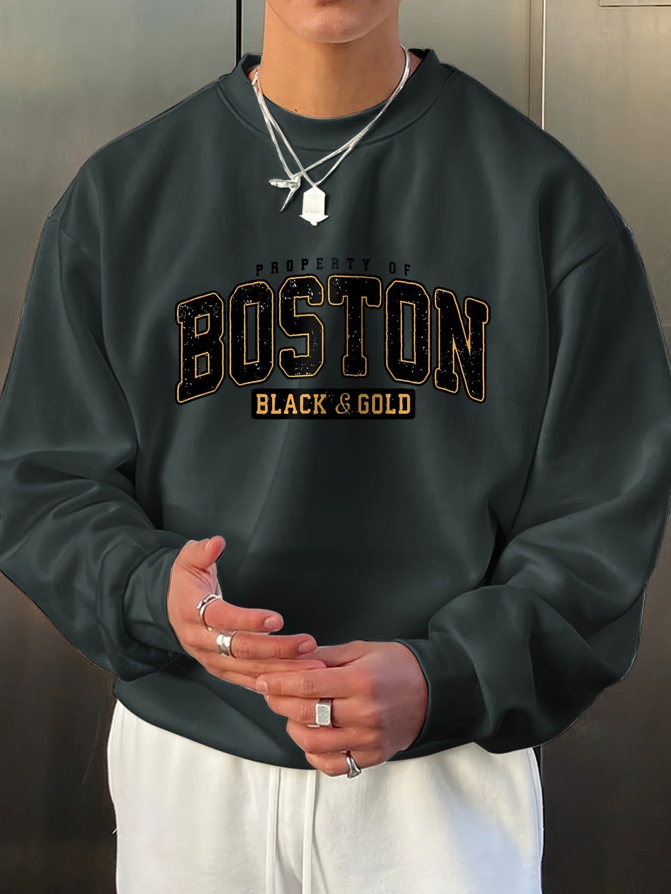Luxury Men’s Crew Neck Sweatshirt