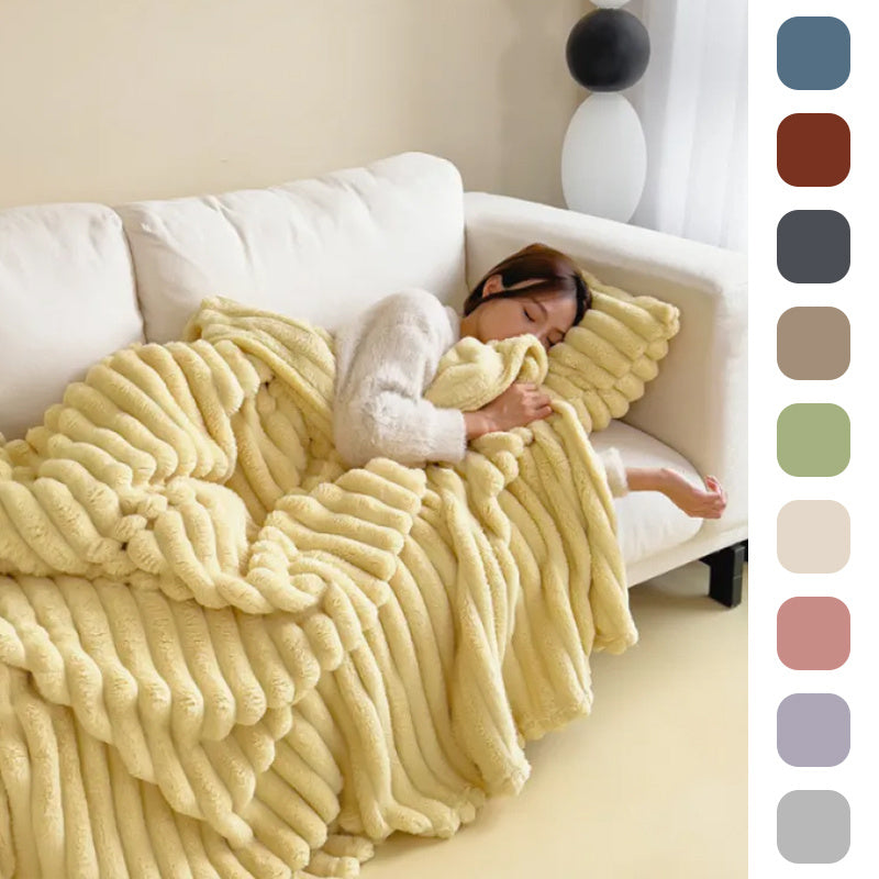Ultra-Soft Bubble Velvet Blanket