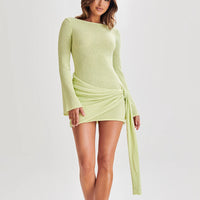 Hip-hugging V-shaped Backless Short Dresses