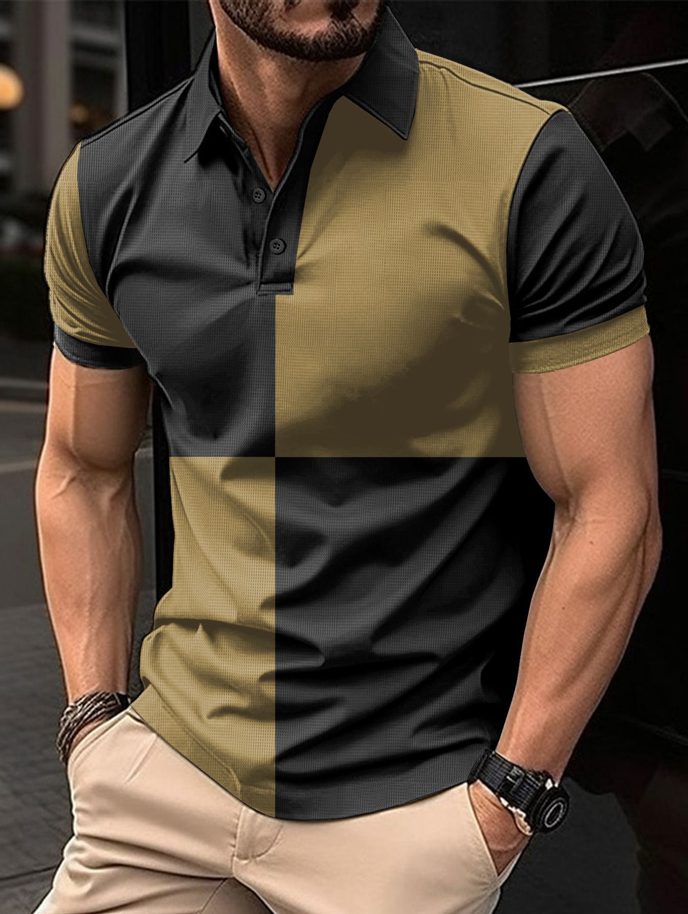 Deep Khaki Black / L