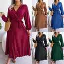 Elegant Pleated Maxi Dress