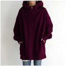 Fuzzy Full-Zip Sport Hoodie