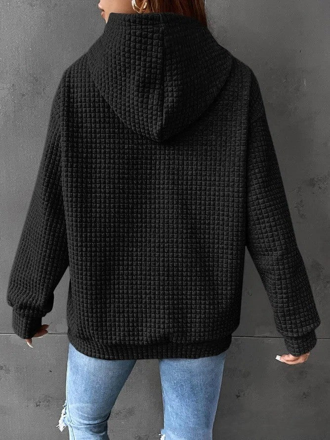 Casual Solid Color Long-sleeved Sweater