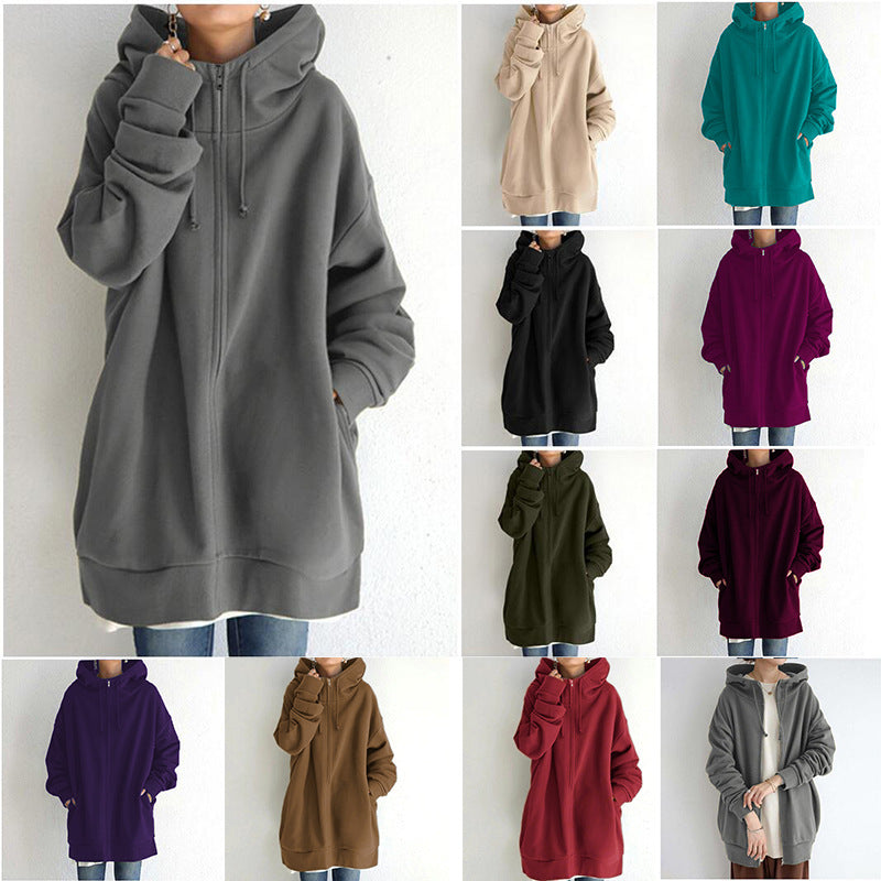 Fuzzy Full-Zip Sport Hoodie
